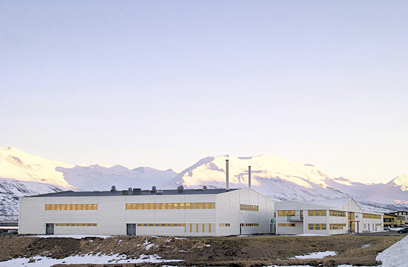 The first Sæplast factory, Dalvik in Iceland