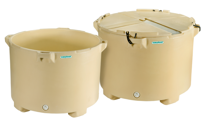 The Sæplast 600 and 660 liter containers